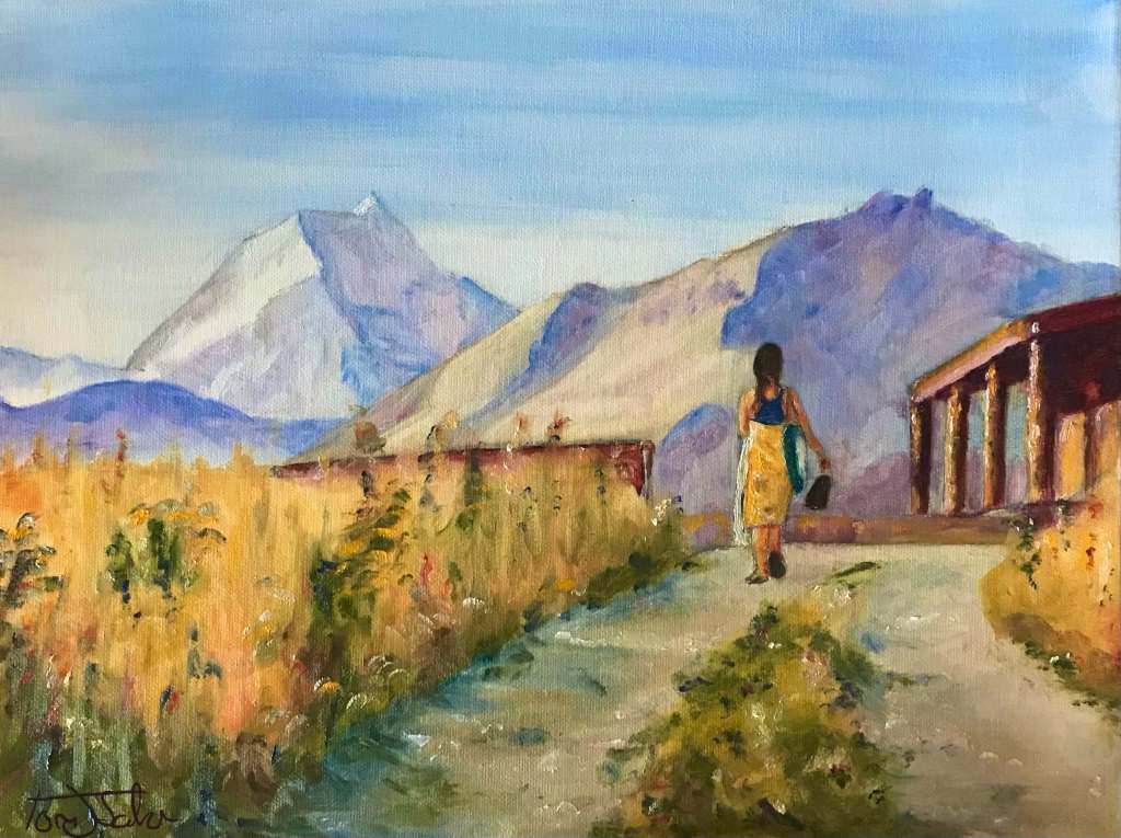 Escape to Aoraki, oil on&nbsp;canvas